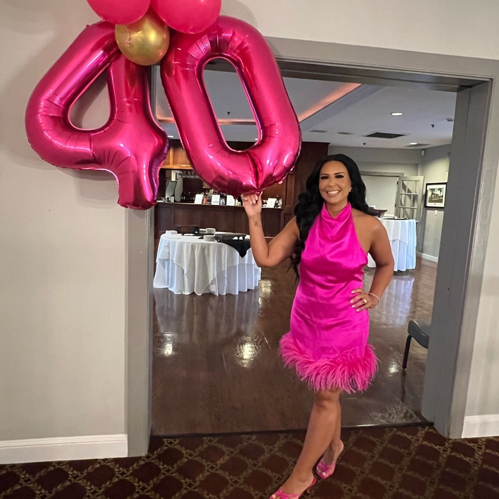 Amanda Uprichard Pink Feather Mini Dress - Picture 8 of 9